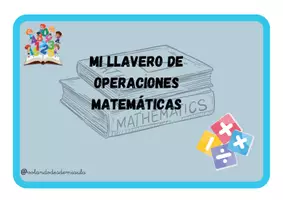 Vista previa - Refuerzo / NEE / Materiales de apoyo - LLAVERO MATEMÁTICAS para repasar OPERACIONES BÁSICAS - página 1
