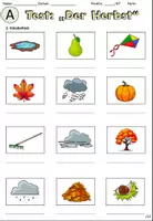Vorschau - Arbeitsblätter - Test "Der Herbst" Dreifach Differenzierung inkl. Lösungen DaZ / Deutsch - Seite 2