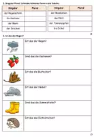 Vorschau - Arbeitsblätter - Test "Der Herbst" Dreifach Differenzierung inkl. Lösungen DaZ / Deutsch - Seite 3