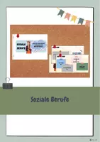 Vorschau - Arbeitsblätter - Soziale Berufe - Deckblatt