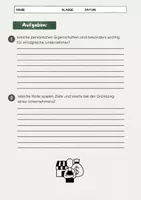 Vorschau - Arbeitsblätter - Der Unternehmer und Gründungsmotive: Persönlichkeit und Ziele - Seite 3