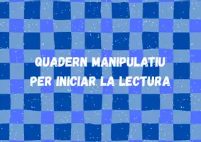 Vista previa - Hojas de trabajo - Quadern manipulatiu per iniciar la lectura i l'escriptura. - Portada