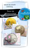 Vorschau - Mal- und Bastelvorlagen - Tiere im Winterschlaf: Schritt für Schritt Anleitung - Deckblatt