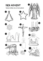 Vorschau - Arbeitsblätter - AB Advent vs Weihnachten - Deckblatt
