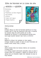 Vista previa - Hojas de trabajo - Arte de elfos de Navidad - página 1