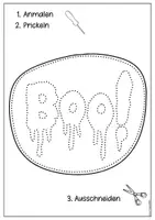 Vorschau - Mal- und Bastelvorlagen - 🎃 Halloween Prickelbilder | 11 Motive in Farbe & Schwarz-Weiß | 2 Größen I Bastelideen & Fensterbilder - Seite 1