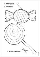 Vorschau - Mal- und Bastelvorlagen - 🎃 Halloween Prickelbilder | 11 Motive in Farbe & Schwarz-Weiß | 2 Größen I Bastelideen & Fensterbilder - Seite 2