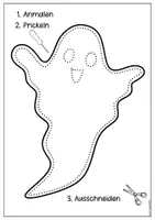 Vorschau - Mal- und Bastelvorlagen - 🎃 Halloween Prickelbilder | 11 Motive in Farbe & Schwarz-Weiß | 2 Größen I Bastelideen & Fensterbilder - Seite 3