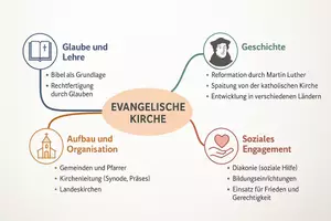 Vorschau - Arbeitsblätter - Lernposter + Arbeitsblätter "Evangelische Kirchen" + Lösung & MP3 + Mindmap + Infografik - Seite 3