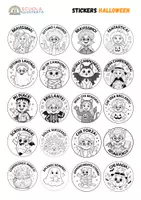 anteprima - Materiale di supporto/inclusione - Stickers / Bollini Motivazionali – Halloween - Pagina 1