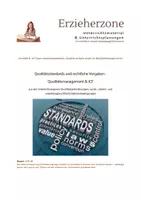 Vorschau - Stundenentwürfe - Unterrichtssequenz Qualitätsstandards und rechtliche Vorgaben - Qualitätsmanagement & ICF, Qualitätsanforderungen, sozial-, arbeits- und verwaltungsrechtliche Rahmenbedingungen , Lernfeld 8: Im Team zusammenarbeiten, Qualität - Deckblatt