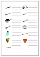 Vorschau - Arbeitsblätter - Objets du quotidien. Arbeitsblatt zum Ausfüllen - Seite 2