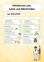 Vorschau - Poster - 8 Tafelbilder zum Lesen und Abschreiben zur Kartoffel - Deckblatt
