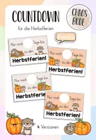 Vorschau - Anderer Materialtyp - Herbstferien Countdown für deine Otterklasse - Deckblatt