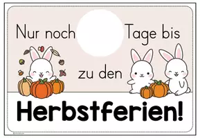 Vorschau - Anderer Materialtyp - Herbstferien Countdown für deine Hasenklasse - Seite 2