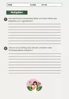 Vorschau - Arbeitsblätter - Schöheitsideale auf Social Media - Seite 3