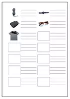 Vorschau - Arbeitsblätter - Abbigliamento. Arbeitsblatt zum Ausfüllen. Vokabeltabelle - Seite 2