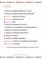 Vista previa - Tarjetas / Manipulativos - Resumen Decreto 36/2022- Educación Infantil. Madrid. - página 1
