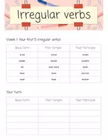 Προεπισκόπηση - Φύλλα εργασίας - Irregular Verbs- 29 Weeks of Revision - Εξώφυλλο