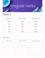 Προεπισκόπηση - Φύλλα εργασίας - Irregular Verbs- 29 Weeks of Revision - Σελίδα 1