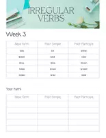 Προεπισκόπηση - Φύλλα εργασίας - Irregular Verbs- 29 Weeks of Revision - Σελίδα 2