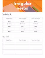 Προεπισκόπηση - Φύλλα εργασίας - Irregular Verbs- 29 Weeks of Revision - Σελίδα 3