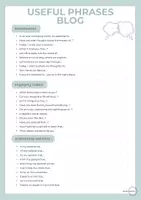 Vorschau - Arbeitsblätter - Useful Blog Phrases - Seite 1