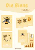 Vorschau - Poster - Die Biene - Tafelbilder zum ausdrucken - Deckblatt