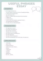 Vista previa - Hojas de trabajo - Useful Phrases Essay - página 1
