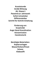 Vorschau - Mal- und Bastelvorlagen - Kunstidee Igel im Herbst - sofort einsetzbar - ab Klasse 1 - Seite 2
