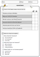 Vorschau - Arbeitsblätter - Humanismus Ethik und Philosophie Lesetext mit Richtig Falsch Multiple Choice und Fragen zum Text - Seite 2