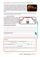 Vorschau - Arbeitsblätter - OnlineVideo - El. Strom 1 - Reibungselektrizität (Arbeitsblatt) - Deckblatt