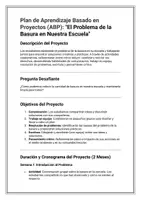 Vista previa - Unidades / Secuencias / Situaciones de Aprendizaje - 5 Planes de Aprendizajes Basados en Proyectos - página 1