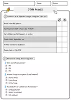 Vorschau - Arbeitsblätter - John Rawls Ethik und Philosophie Lesetext mit Richtig Falsch Multiple Choice und Fragen zum Text - Seite 2