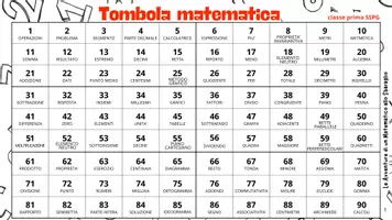 anteprima - Materiale di supporto/inclusione - TOMBOLA MATEMATICA - Pagina 1
