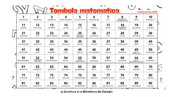 anteprima - Materiale di supporto/inclusione - TOMBOLA MATEMATICA - Pagina 2