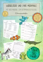 Vorschau - Arbeitsblätter - Wirbeltiere und ihre Merkmale - Deckblatt
