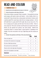 Vorschau - Arbeitsblätter - Autumn, Read and colour - Ausmalbild | Englisch, Klasse 5./6. - Seite 2