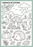 Vorschau - Arbeitsblätter - Autumn, Read and colour - Ausmalbild | Englisch, Klasse 5./6. - Seite 3