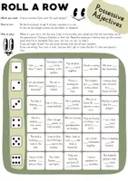 Vorschau - Spiele - Roll a Row - Spiel zu englischen Pronomen | Possessives & Pronouns Board Game - Seite 2