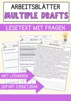 Vorschau - Arbeitsblätter - multiple Drafts Ethik und Philosophie Lesetext mit Richtig Falsch Multiple Choice und Fragen zum Text - Deckblatt