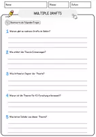 Vorschau - Arbeitsblätter - multiple Drafts Ethik und Philosophie Lesetext mit Richtig Falsch Multiple Choice und Fragen zum Text - Seite 3