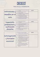 Vista previa - Para docentes: organización, planificación y formación - Check list Bienestar en el aula - página 1