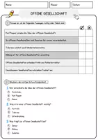 Vorschau - Arbeitsblätter - Offene Gesellschaft Ethik und Philosophie Lesetext mit Richtig Falsch Multiple Choice und Fragen zum Text - Seite 2