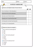 Vorschau - Arbeitsblätter - Patricia Churchland Ethik und Philosophie Lesetext mit Richtig Falsch Multiple Choice und Fragen zum Text - Seite 2