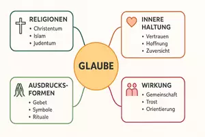 Vorschau - Arbeitsblätter - Arbeitsblätter zum Thema "Glaube" + Lösung & Fragen & MP3 + Mindmap + Infografik - Seite 2