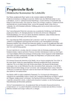 Vorschau - Arbeitsblätter - Prophetische Rede: Informationen und Analyseschema - Seite 2