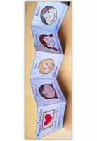 Vorschau - Mal- und Bastelvorlagen - Meine Familie Klasse 1 und 2 - Leporello Familienmitglieder - Seite 1