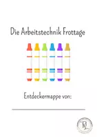 Vorschau - Arbeitsblätter - Die Arbeitstechnik Frottage: Arbeitsheft für WG - Seite 1