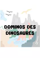 Aperçu - Apprentissages en autonomie - LE DOMINO DES DINOSAURES (1) - Page de couverture
